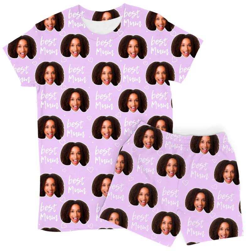 Women's Best Mum Personalised PJs - Shorts Set sold by Super Socks