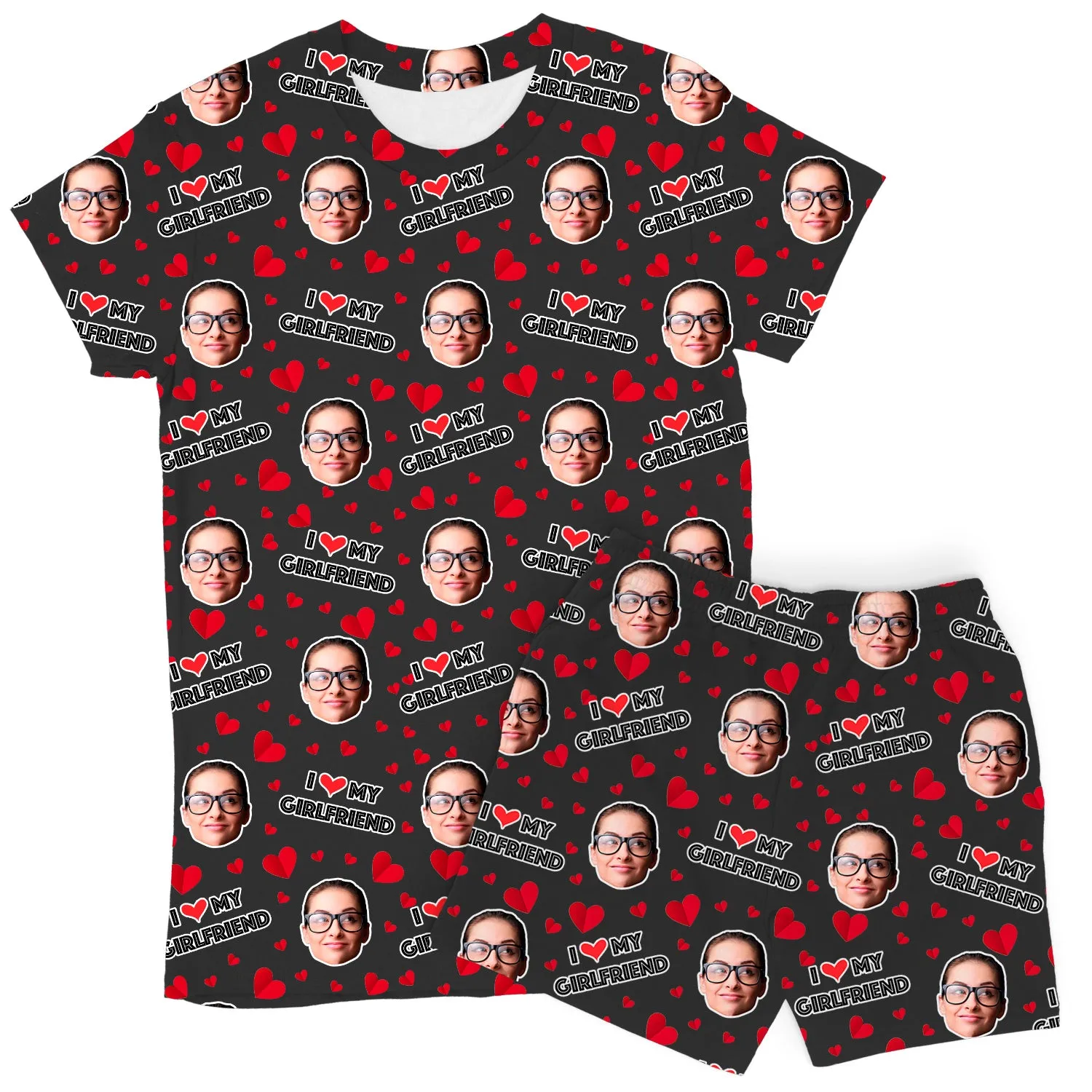 Women's I Love My Girlfriend PJs - Shorts Set sold by Super Socks