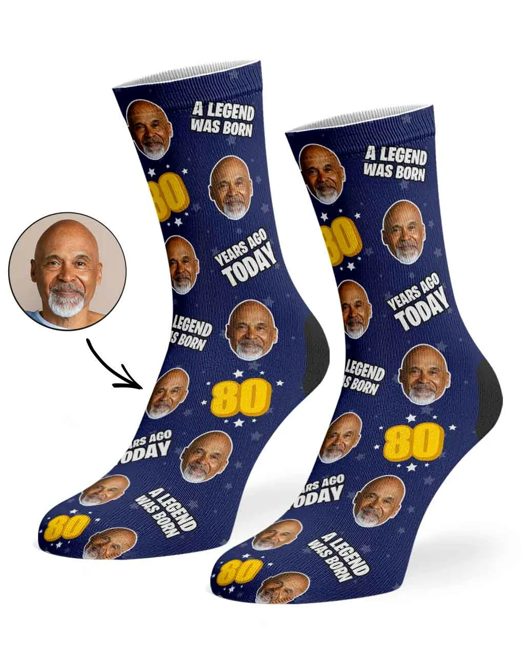 A Legend Was Born 80 Years Ago Today Socks sold by Super Socks