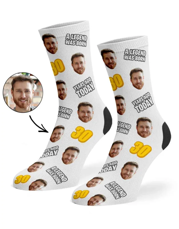 A Legend Was Born 30 Years Ago Today Socks sold by Super Socks