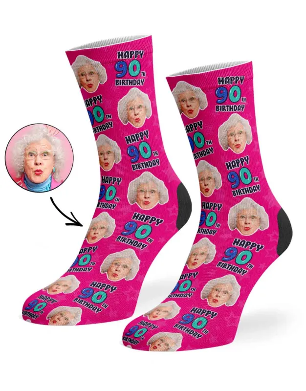 90th Birthday Socks sold by Super Socks