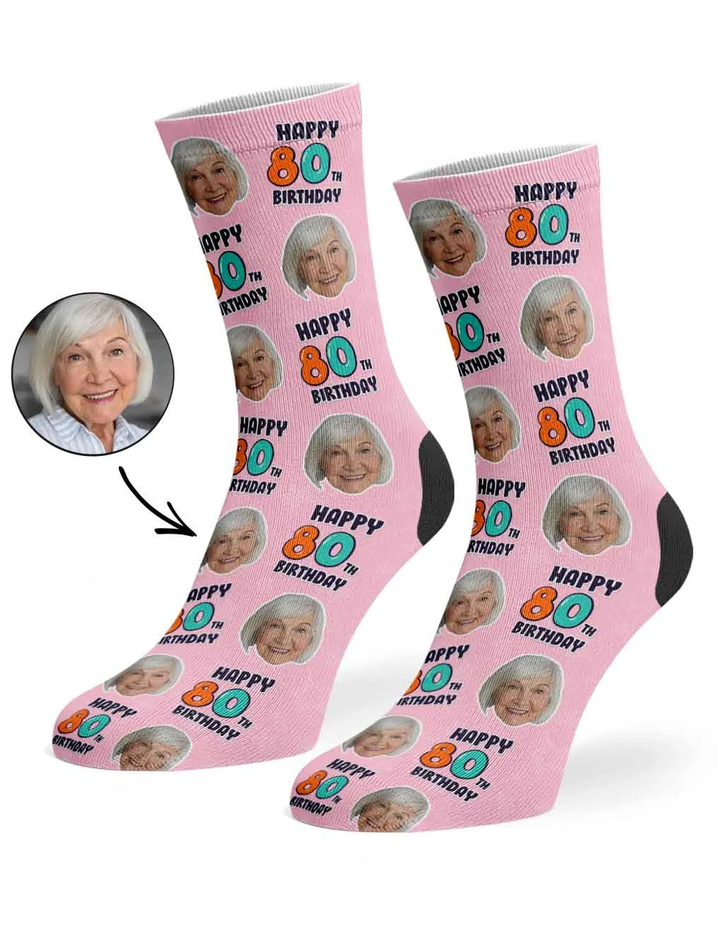 80th Birthday Socks sold by Super Socks product image thumbnail 3