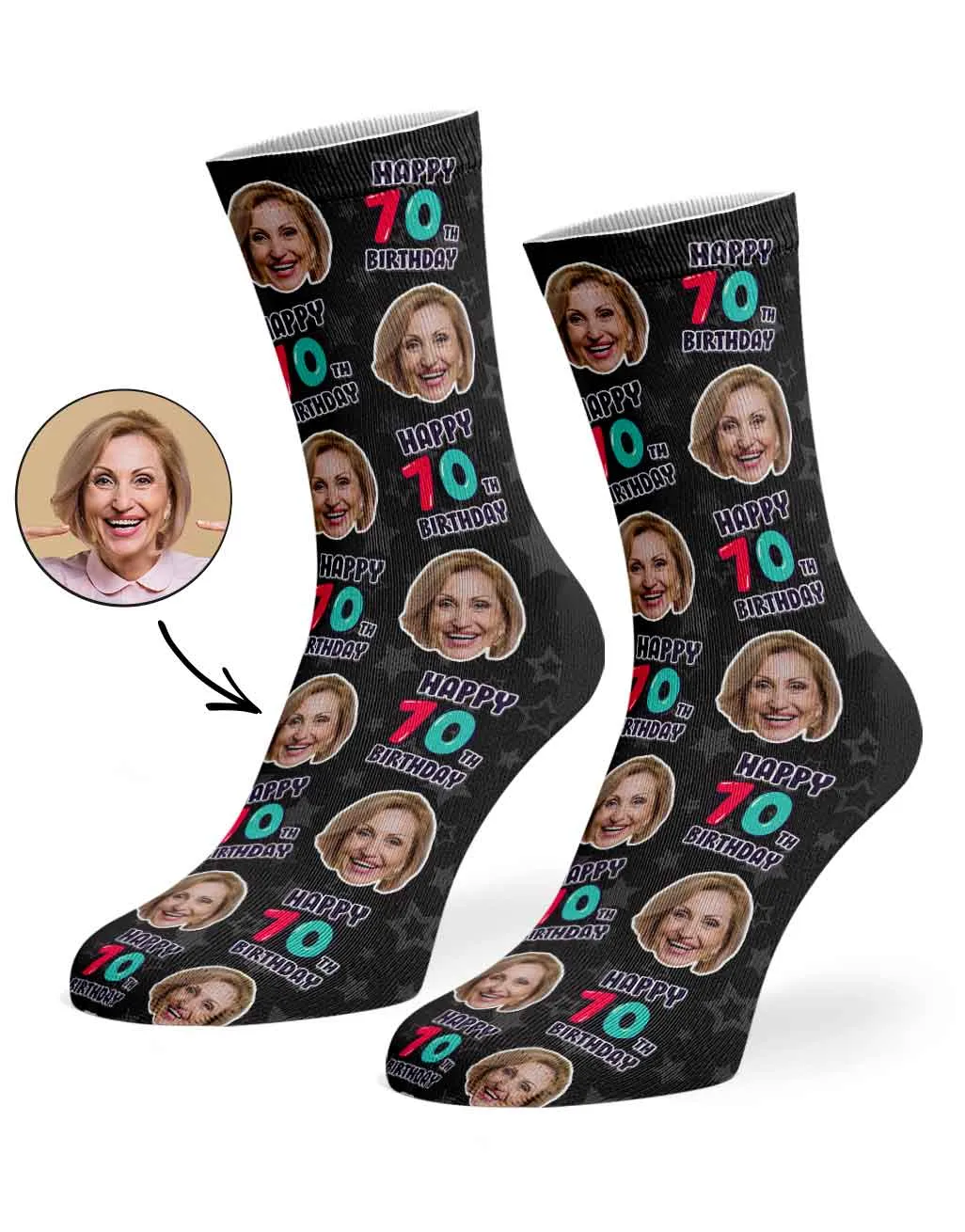 70th Birthday Socks sold by Super Socks product image thumbnail 4