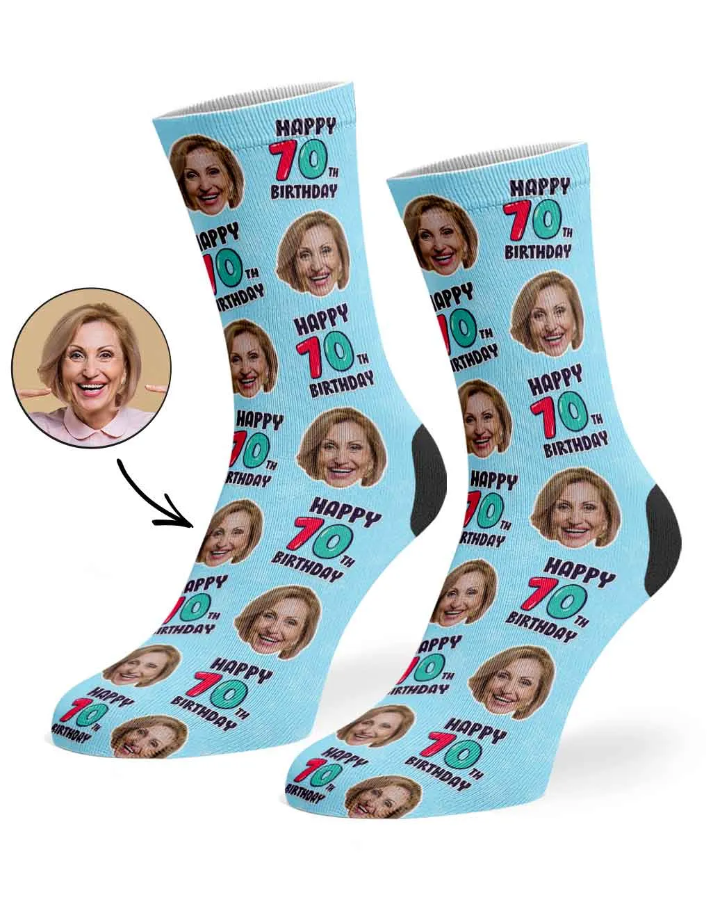 70th Birthday Socks sold by Super Socks product image thumbnail 2
