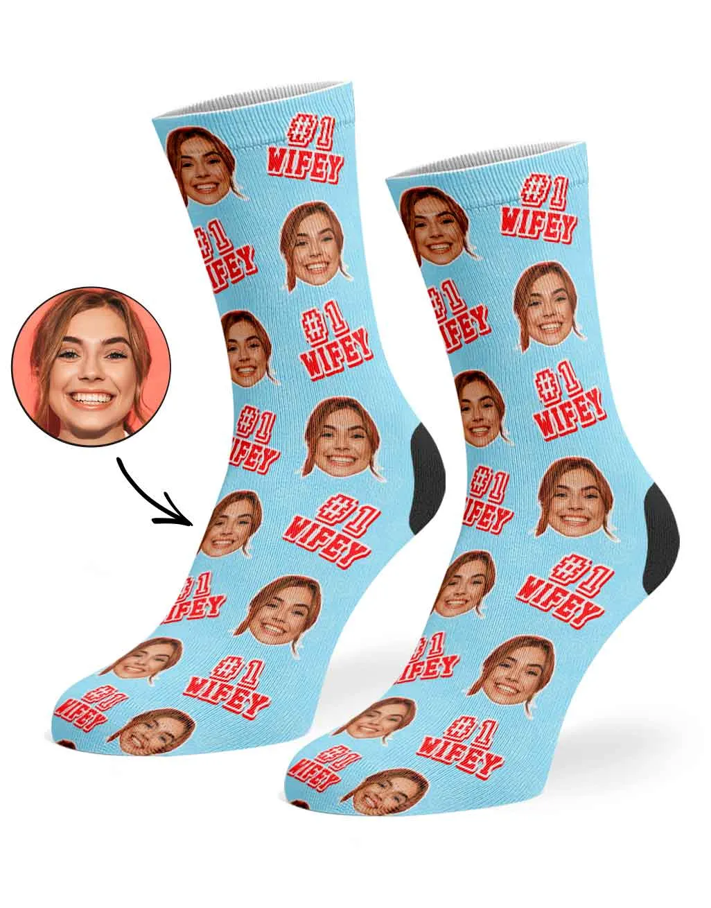 #1 Wifey Socks sold by Super Socks product image thumbnail 2
