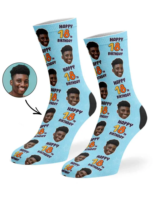 18th Birthday Socks sold by Super Socks