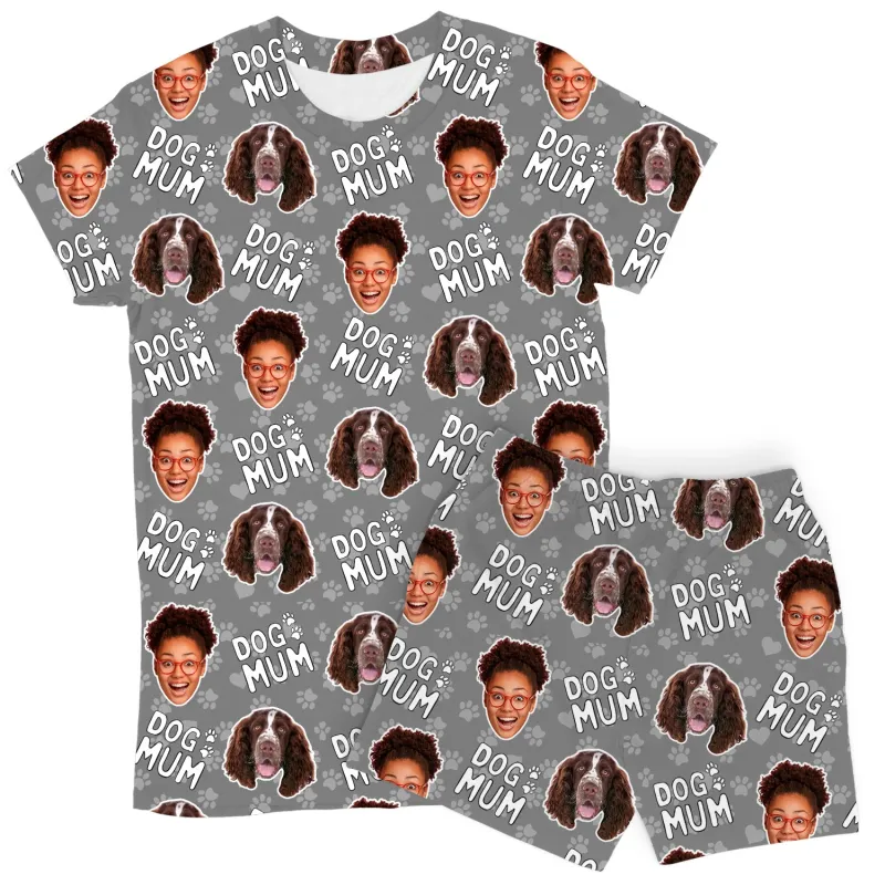 Women's Dog Mum Personalised PJs - Shorts Set sold by Super Socks