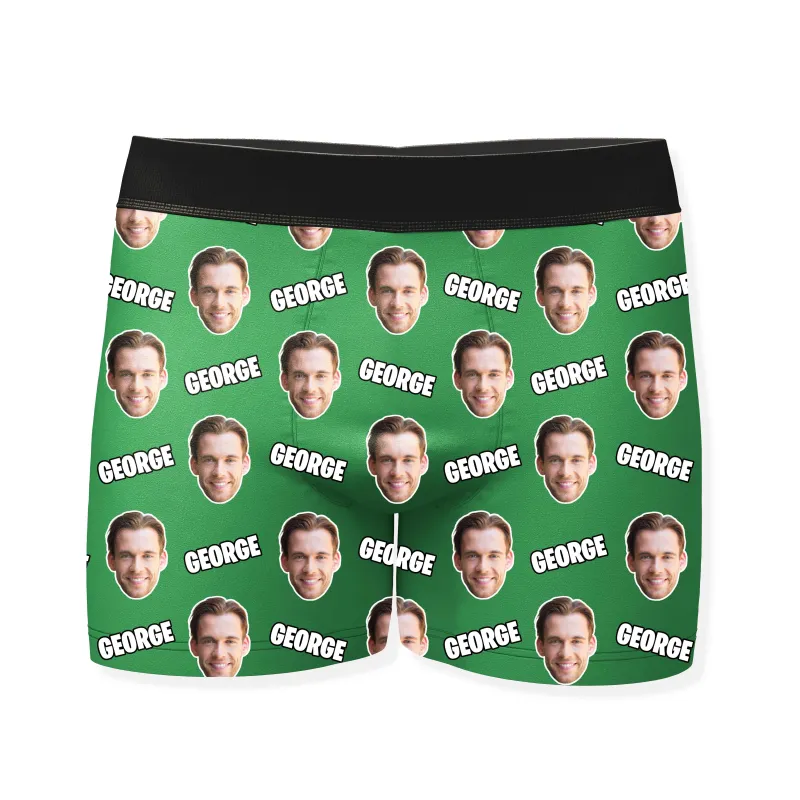 Name and Face Personalised Boxers sold by Super Socks