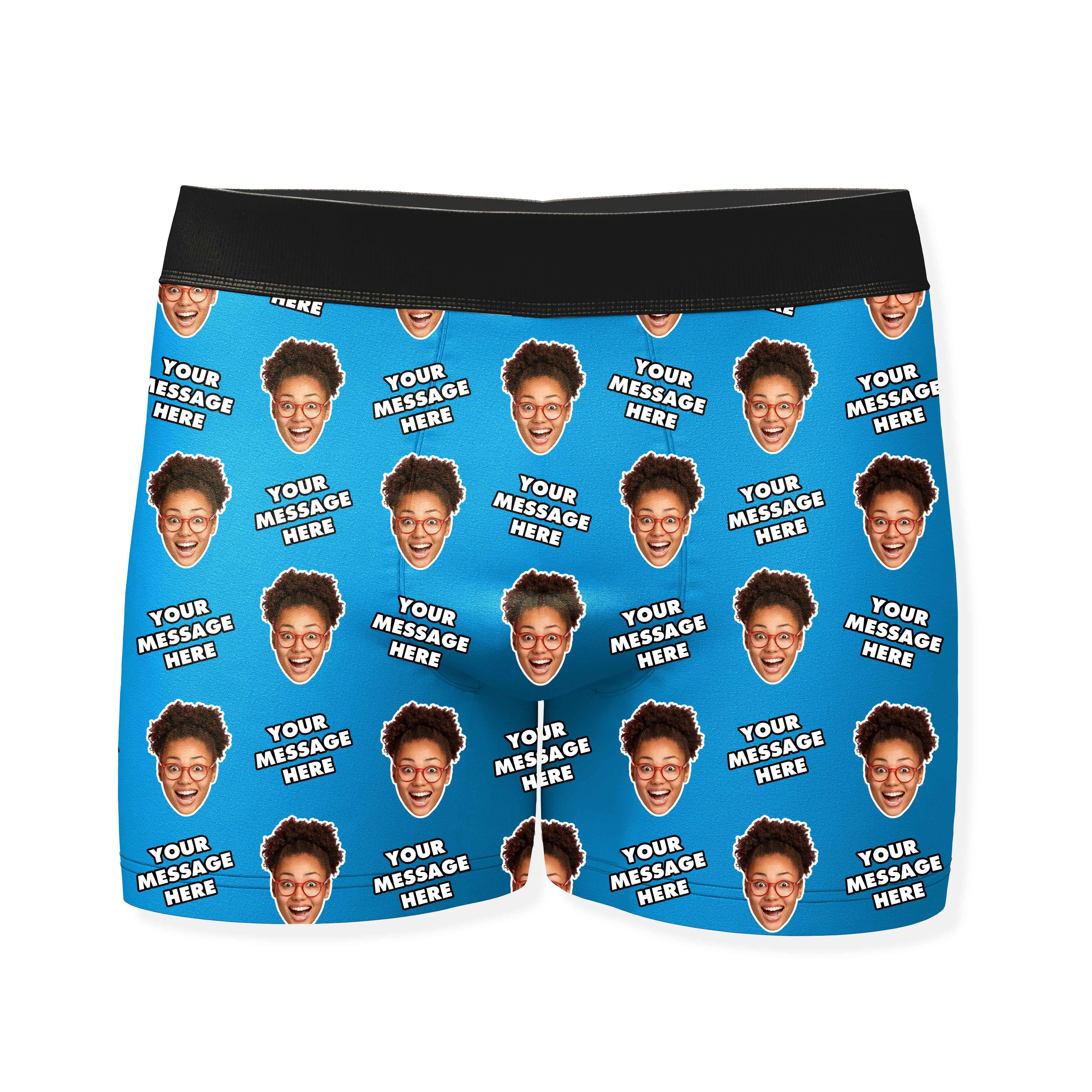 Your Personalised Message and Face Boxers sold by Super Socks product image thumbnail 5