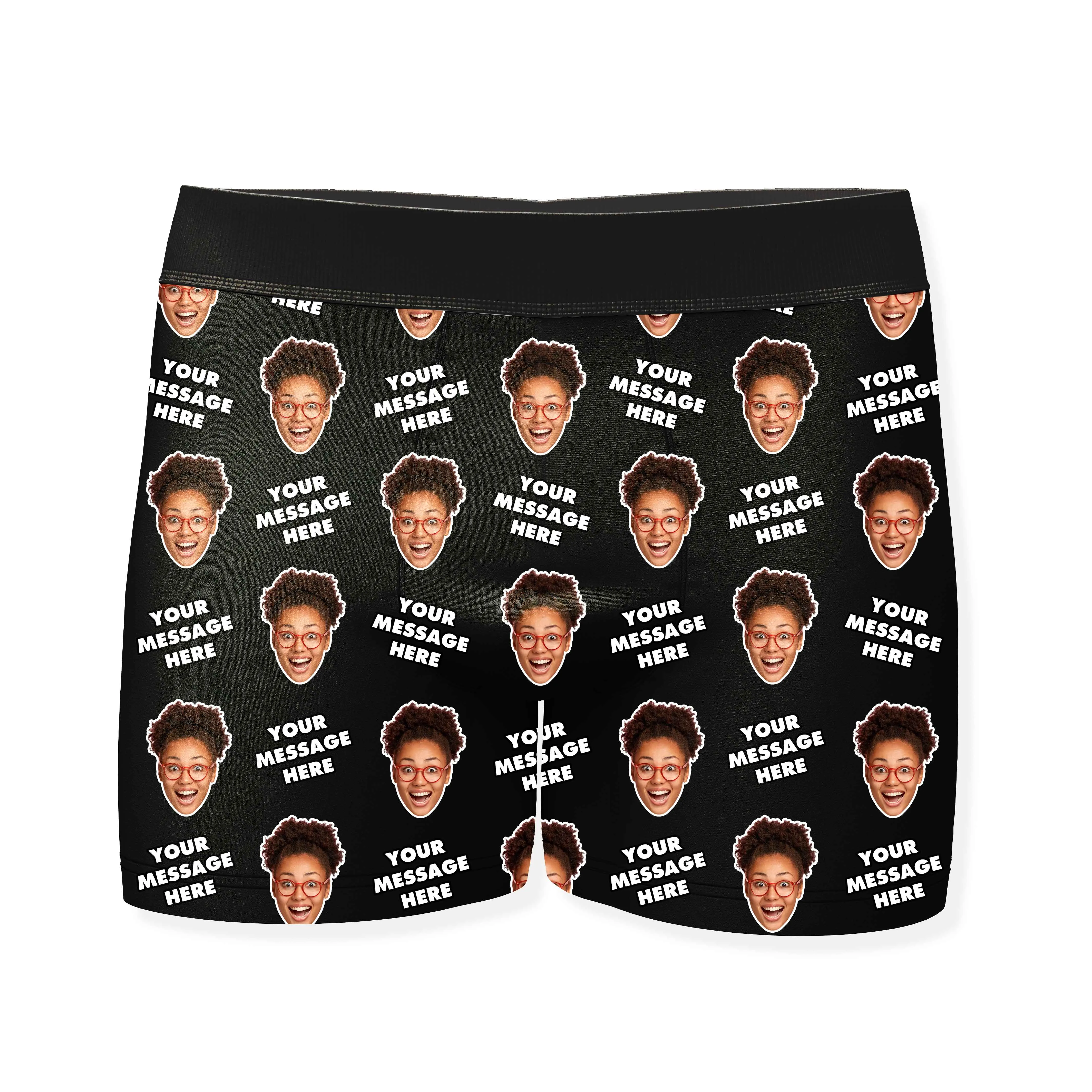 Your Personalised Message and Face Boxers sold by Super Socks product image thumbnail 4