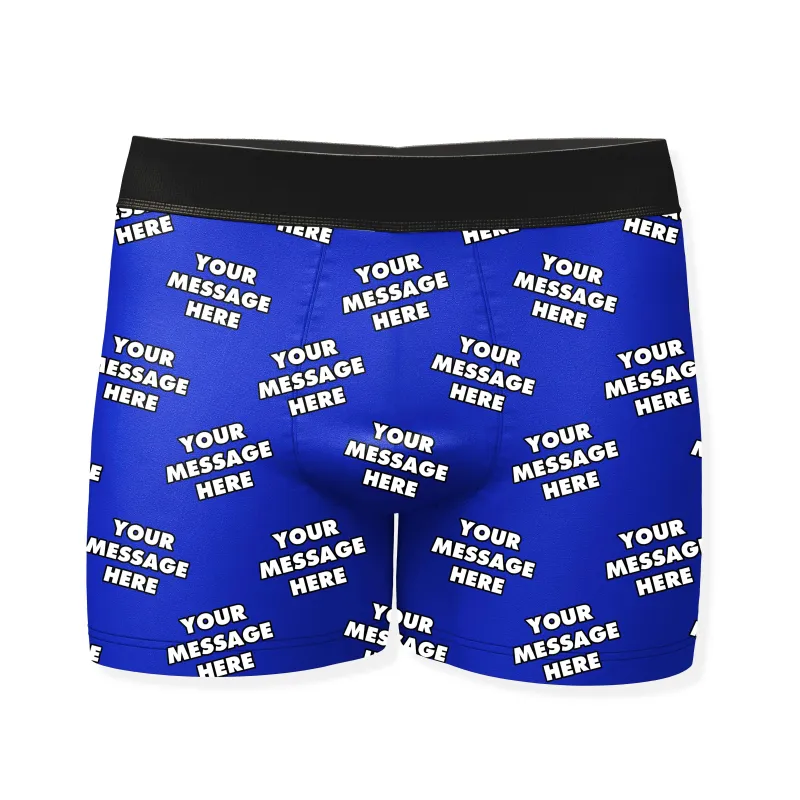 Personalised Boxers With Your Message sold by Super Socks