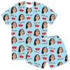 Men's I Love You Personalised PJs - Shorts Set sold by Super Socks