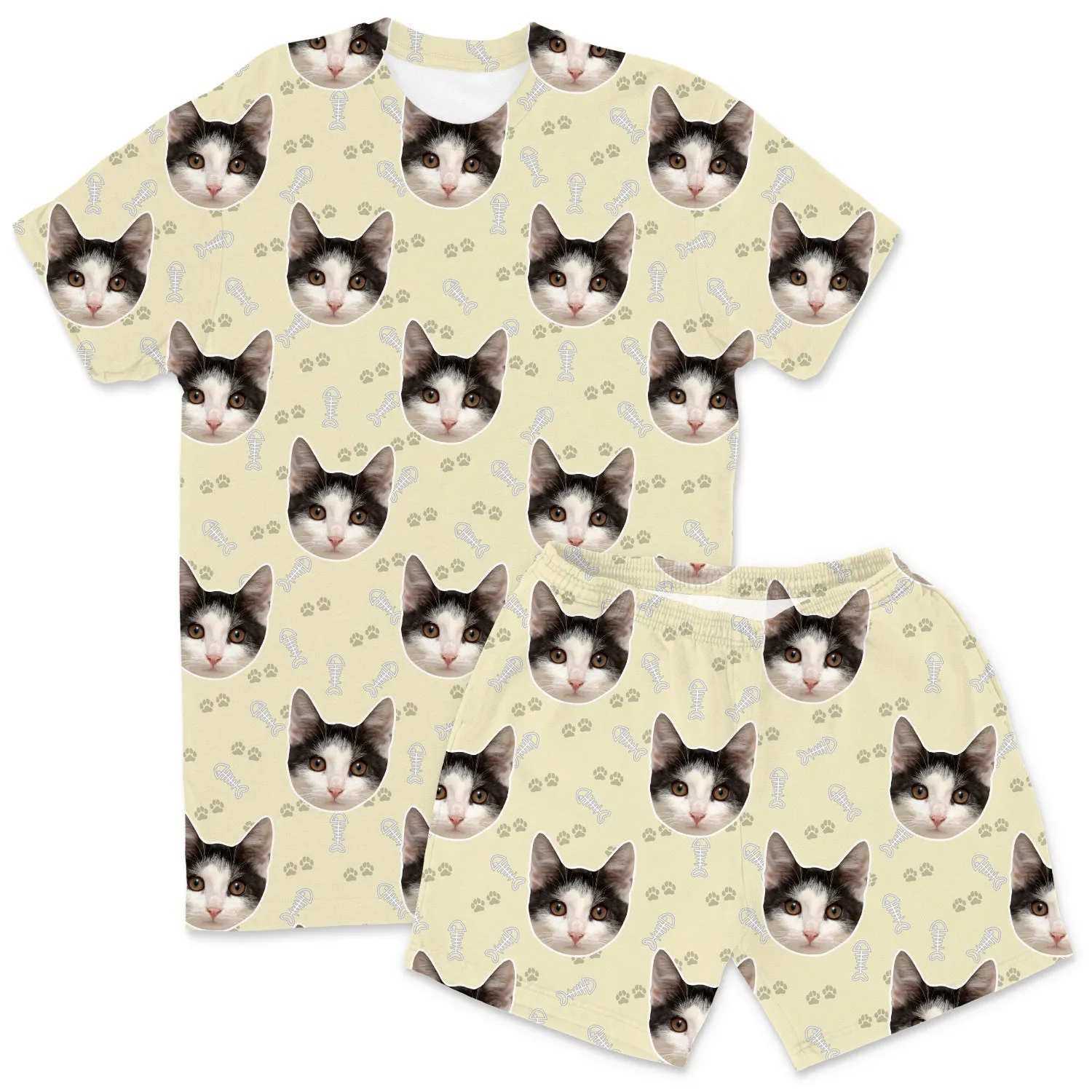 Your Cat Men's Personalised Pyjamas - Shorts Set sold by Super Socks product image thumbnail 5