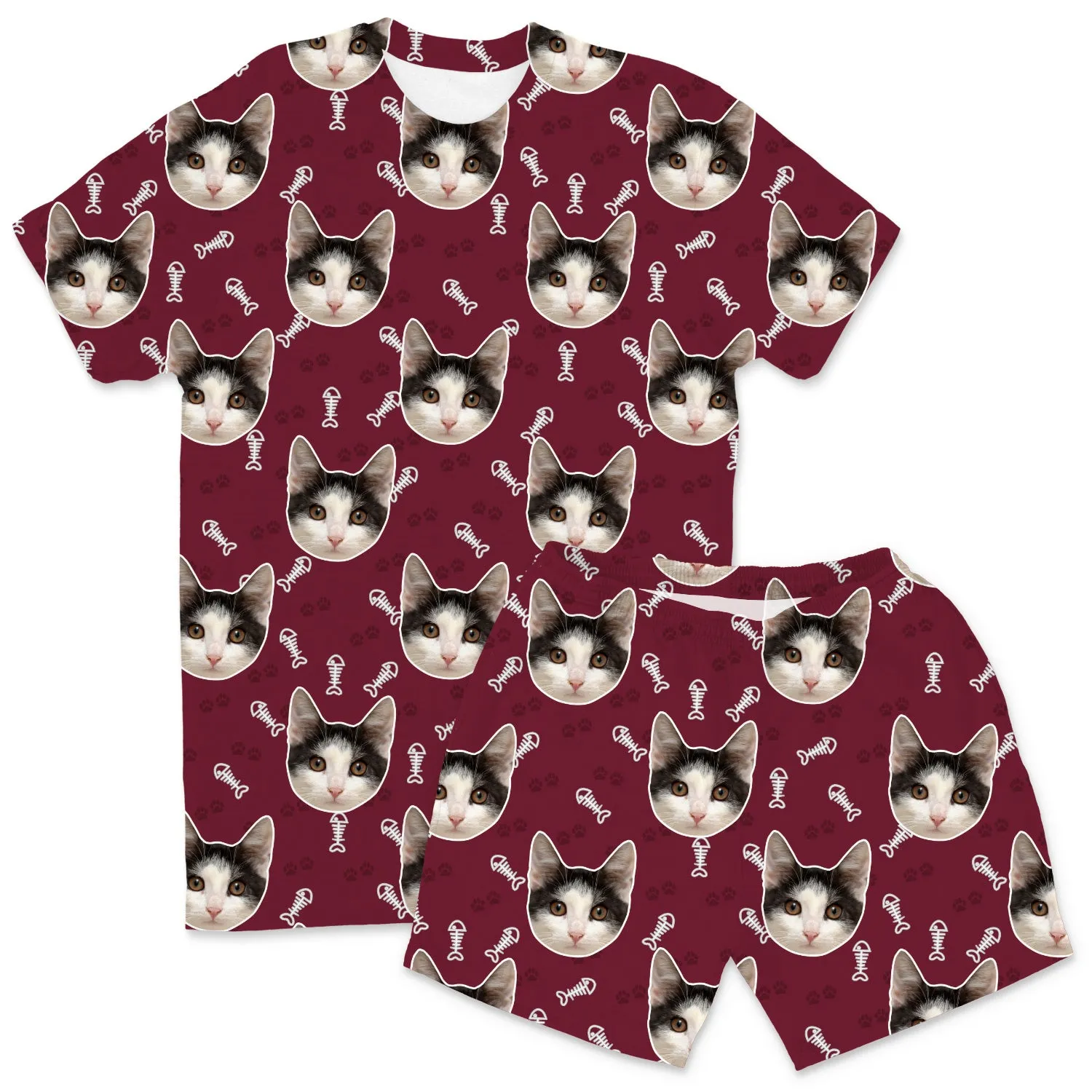 Your Cat Men's Personalised Pyjamas - Shorts Set sold by Super Socks