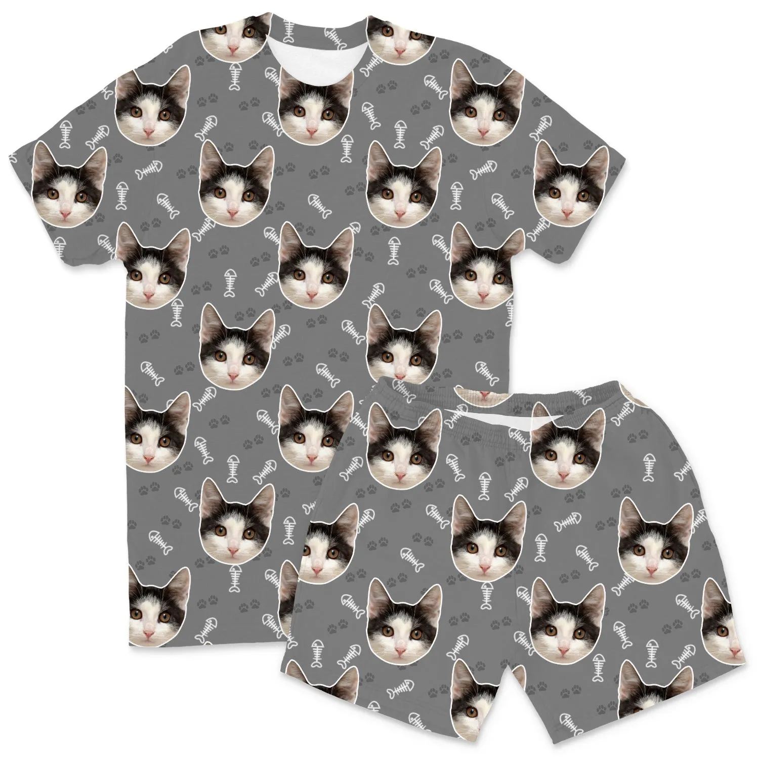 Your Cat Men's Personalised Pyjamas - Shorts Set sold by Super Socks product image thumbnail 4