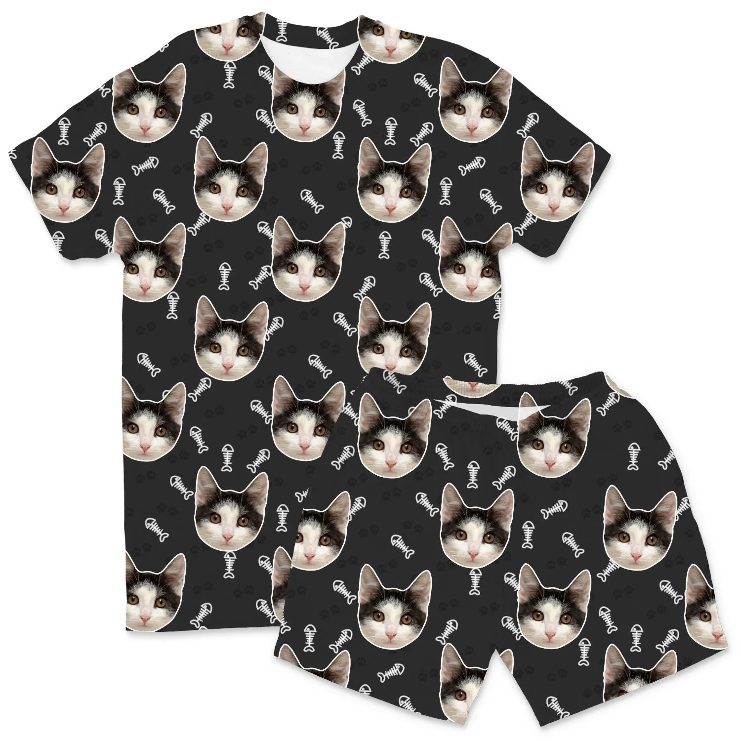 Your Cat Men's Personalised Pyjamas - Shorts Set sold by Super Socks product image thumbnail 3