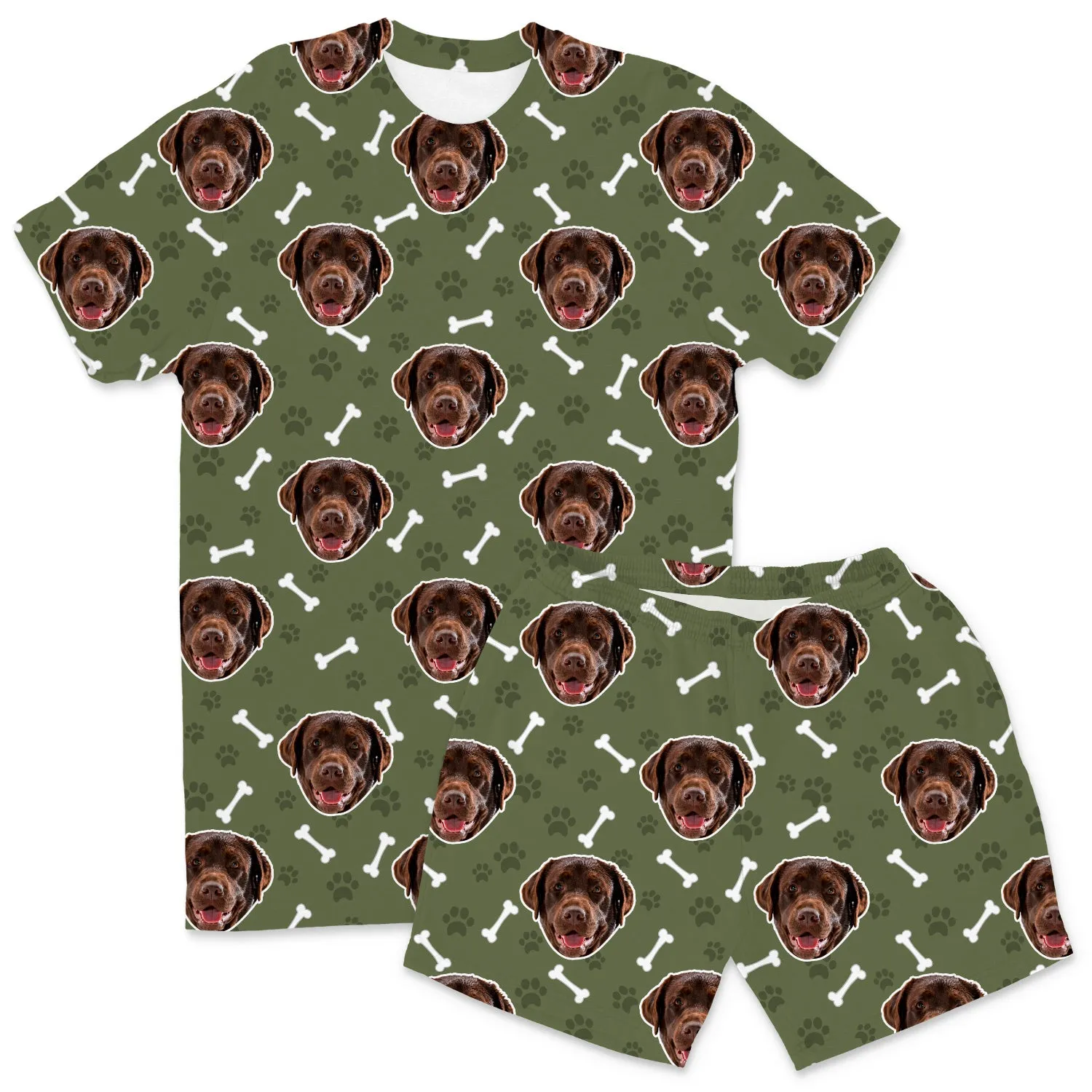 Your Dog Men's Personalised Pyjamas - Shorts Set sold by Super Socks product image thumbnail 5