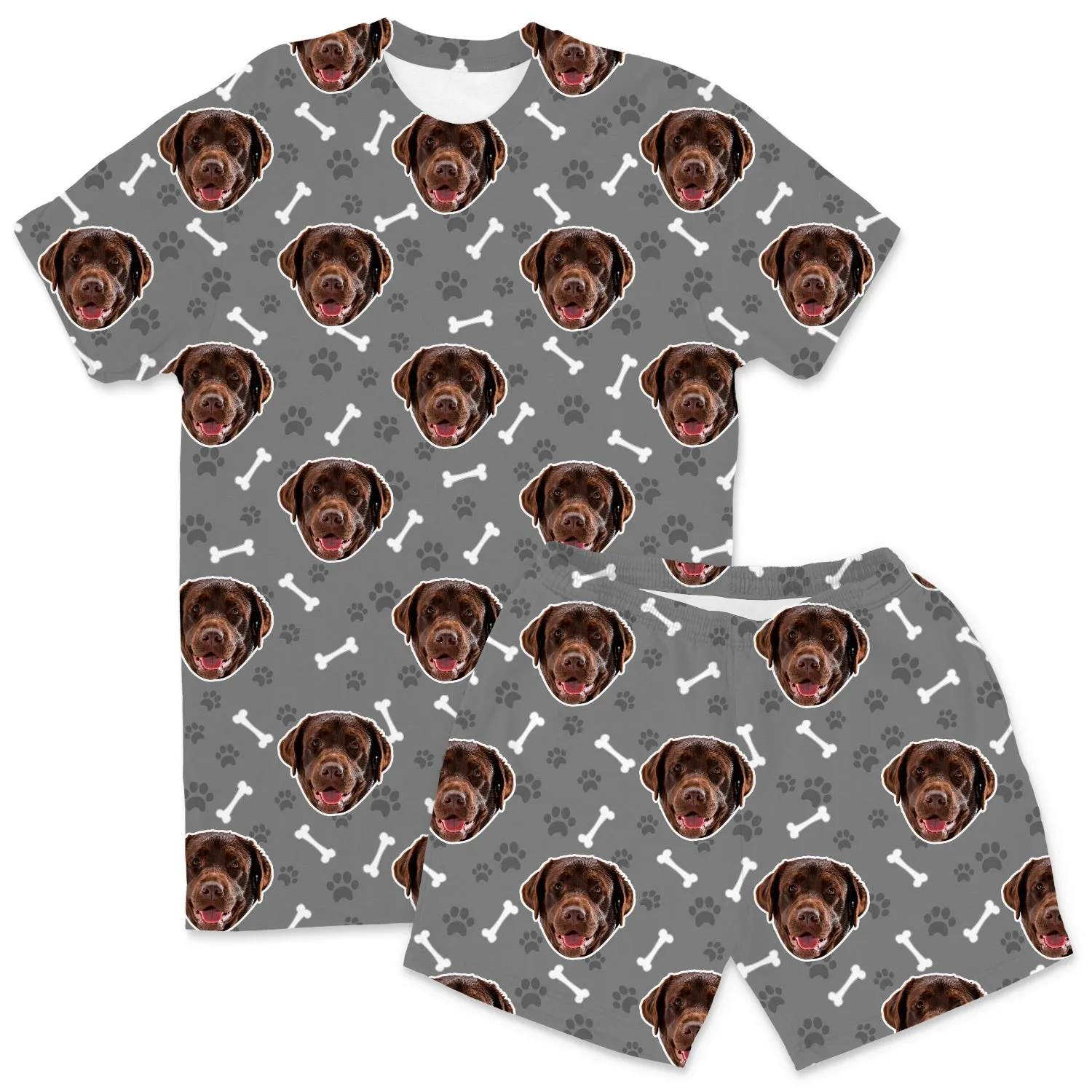 Your Dog Men's Personalised Pyjamas - Shorts Set sold by Super Socks