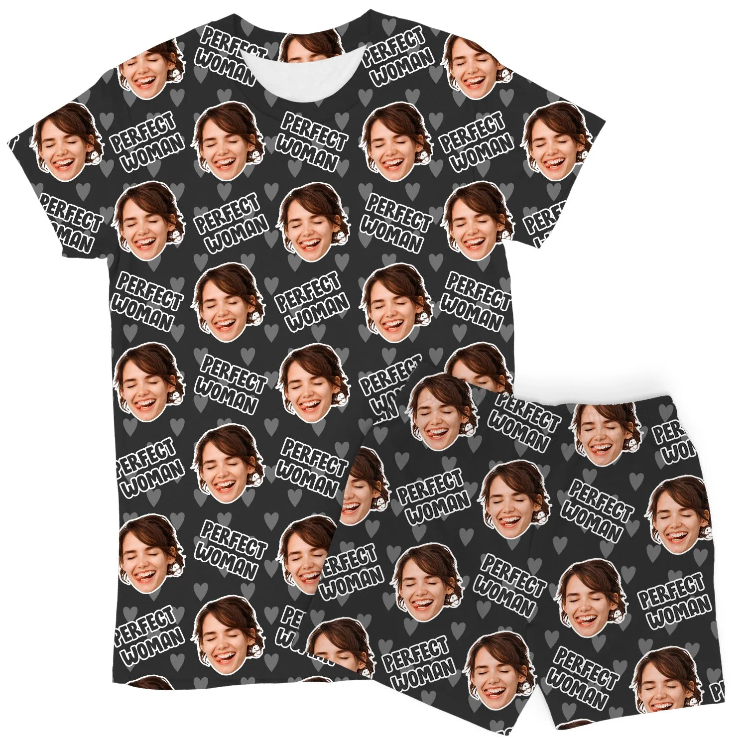 Women's Perfect Woman Personalised PJs - Shorts Set sold by Super Socks product image thumbnail 3