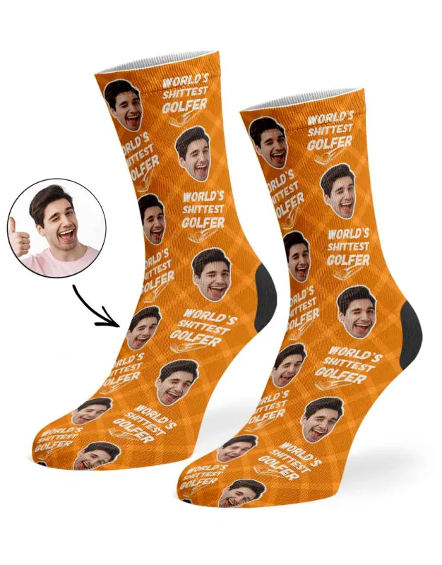 World's Sh*ttest Golfer Socks sold by Super Socks