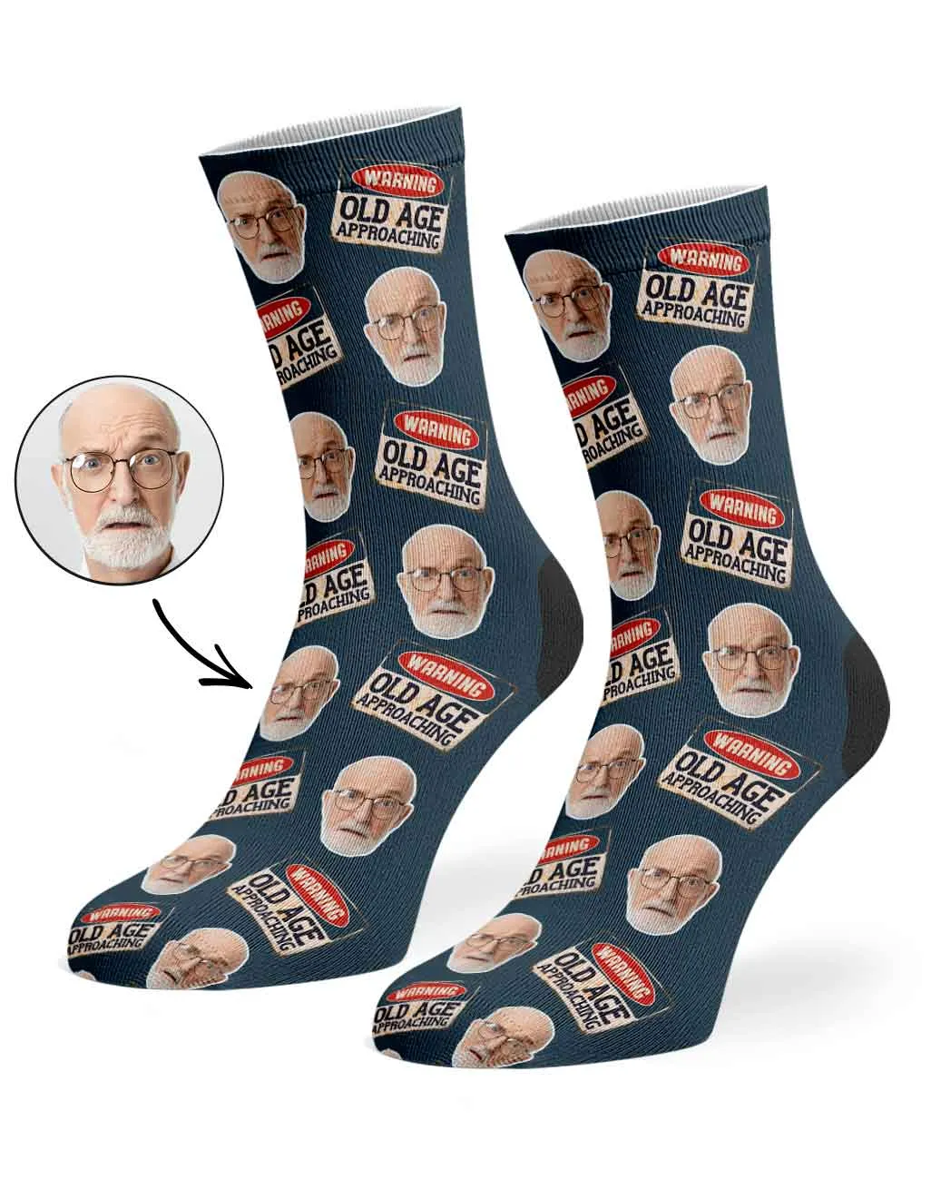 Warning! Old Age Approaching Socks sold by Super Socks product image thumbnail 4