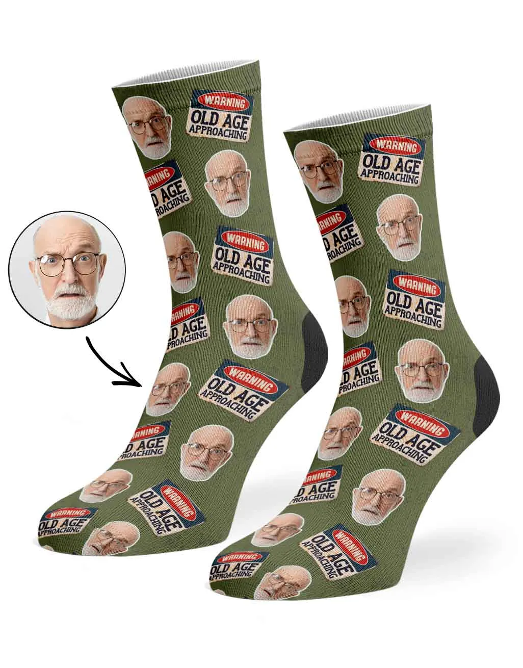 Warning! Old Age Approaching Socks sold by Super Socks product image thumbnail 5