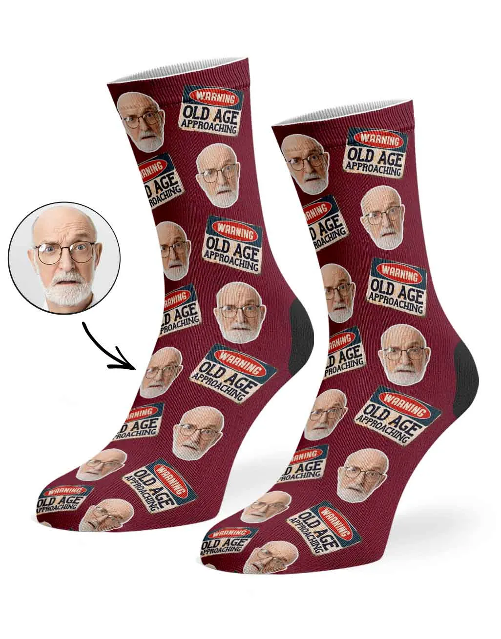 Warning! Old Age Approaching Socks sold by Super Socks product image thumbnail 2
