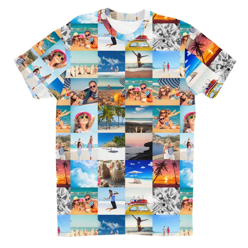 Photo Collage Custom T-Shirt sold by Super Socks