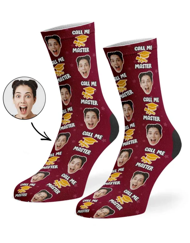 Call Me Master Graduation Socks sold by Super Socks