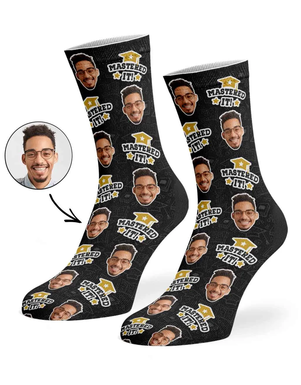 Mastered It! Graduation Socks sold by Super Socks product image thumbnail 4