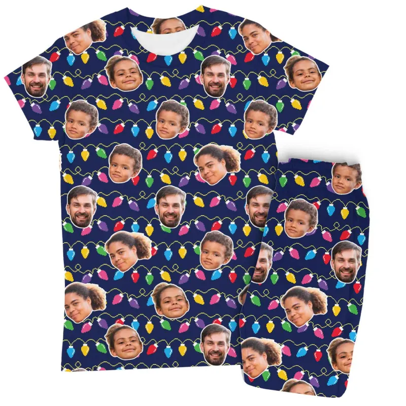 Women's Christmas Lights Pyjamas - Trouser Set sold by Super Socks