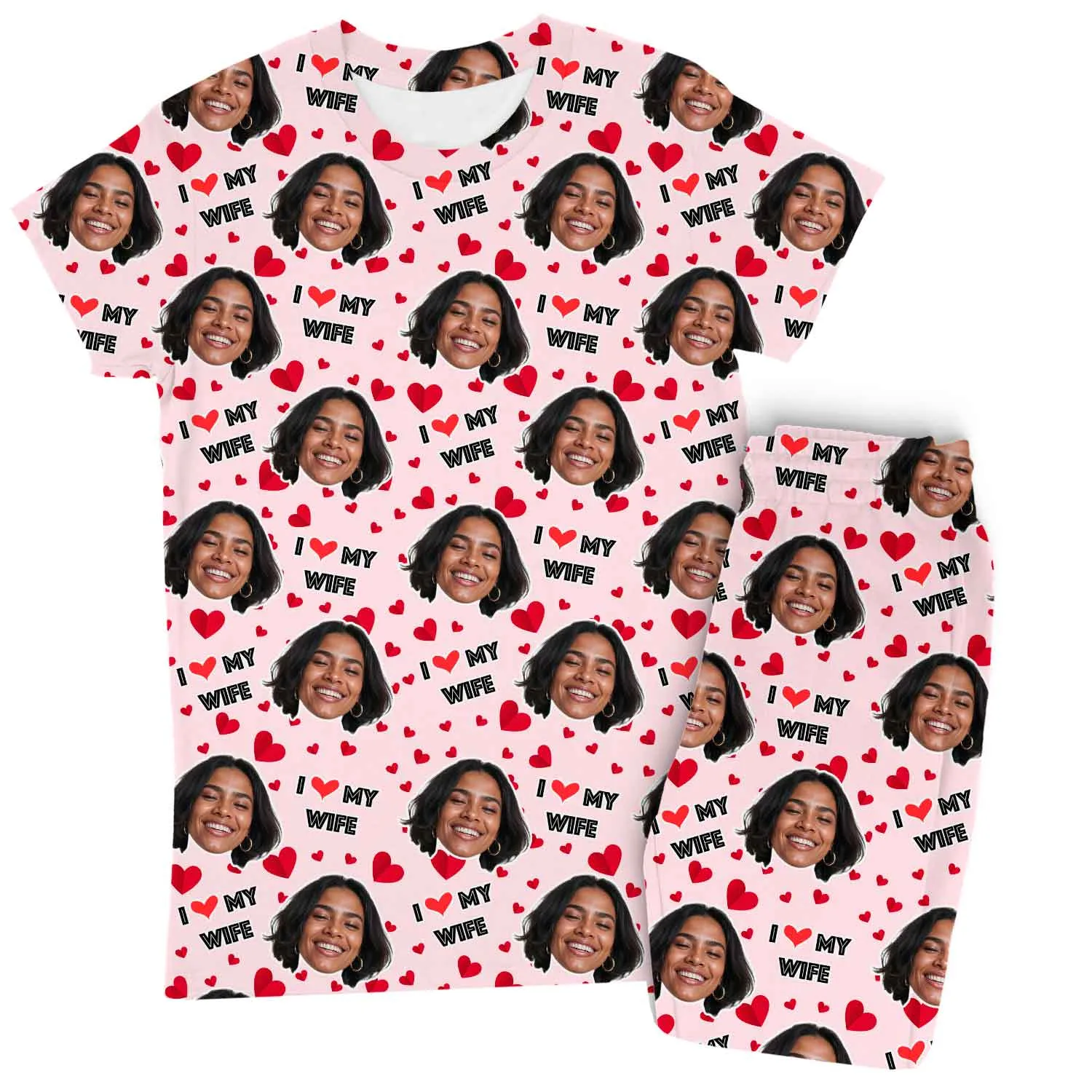 Women's I Love My Wife Pyjamas - Trouser Set sold by Super Socks product image thumbnail 2