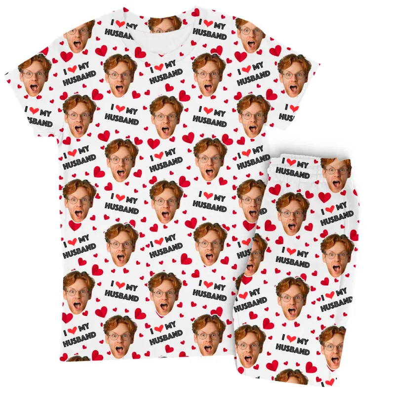 Women's I Love My Husband Pyjamas - Trouser Set sold by Super Socks