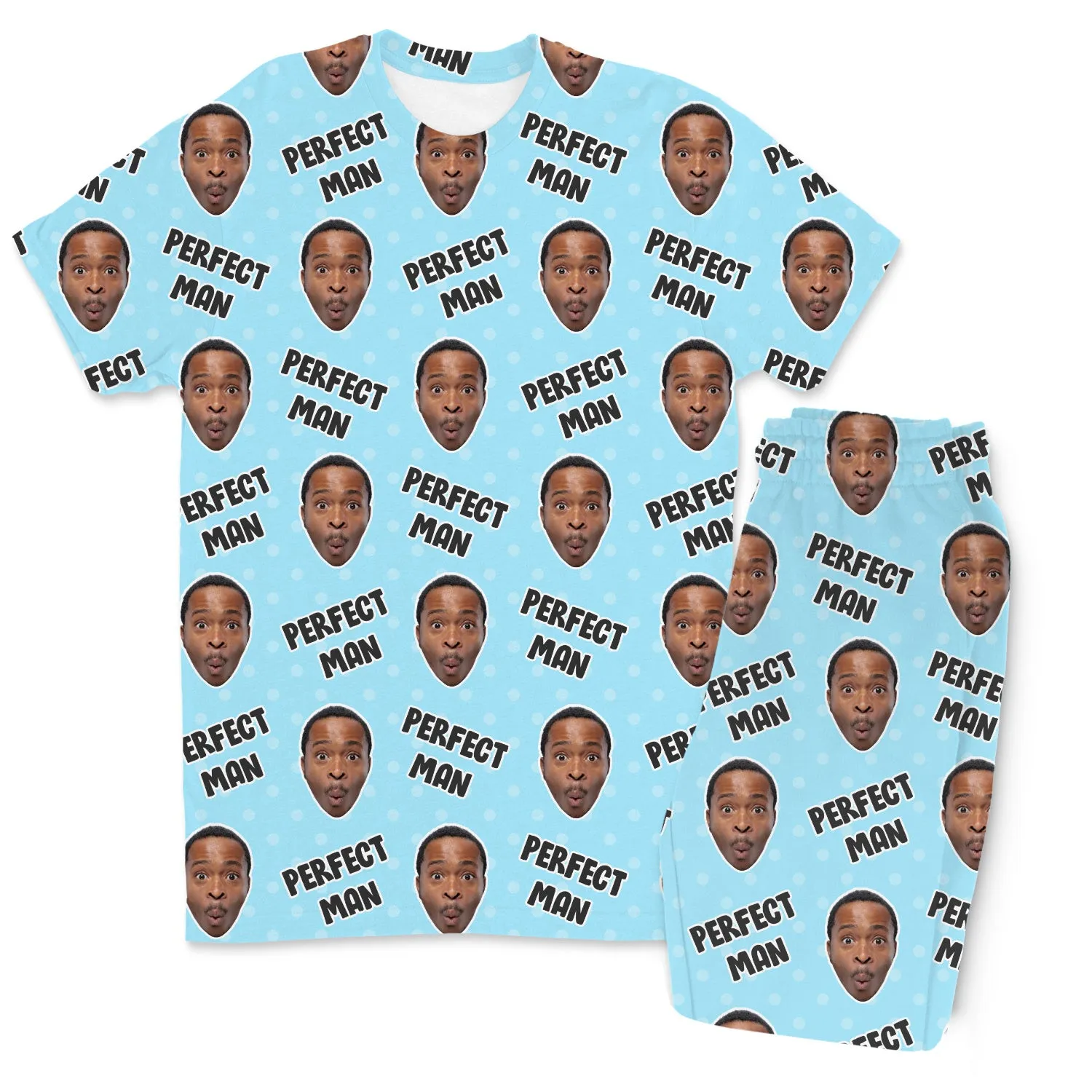 Men's Perfect Man Personalised Pyjamas - Trouser Set sold by Super Socks product image thumbnail 2