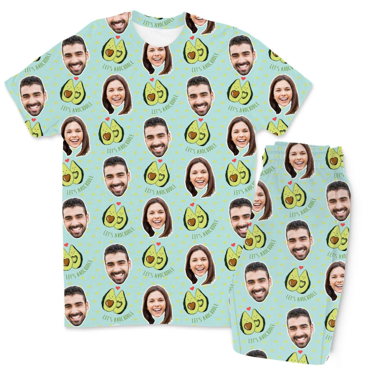 Men's Let's Avocuddle Pyjamas - Trouser Set sold by Super Socks