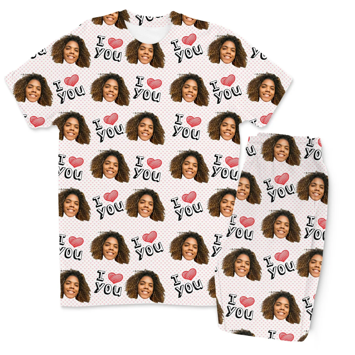 Men's I Heart You Personalised Pyjamas - Trouser Set sold by Super Socks product image thumbnail 5