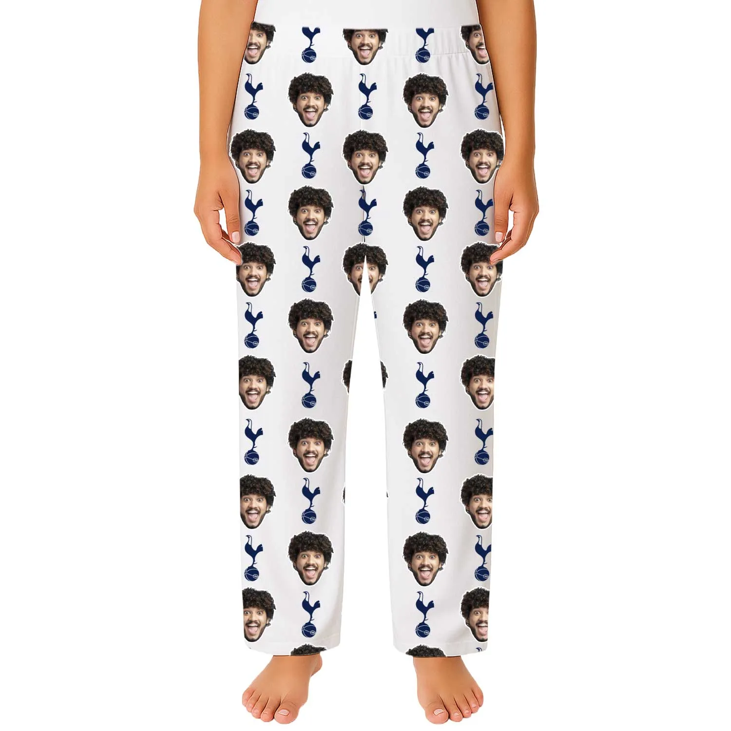 Spurs White Women's Personalised PJ Bottoms sold by Super Socks