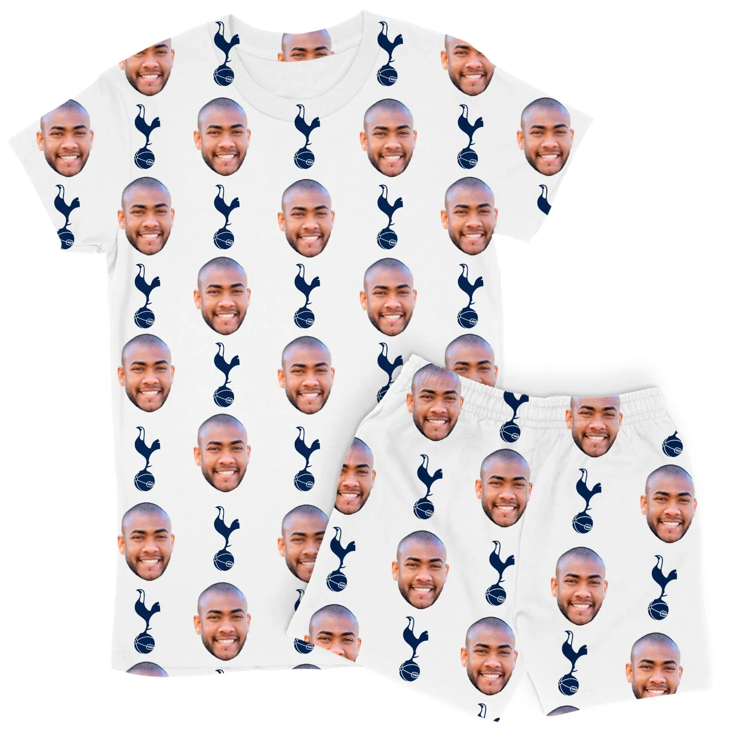 Spurs White Women's Personalised PJs - Shorts Set sold by Super Socks