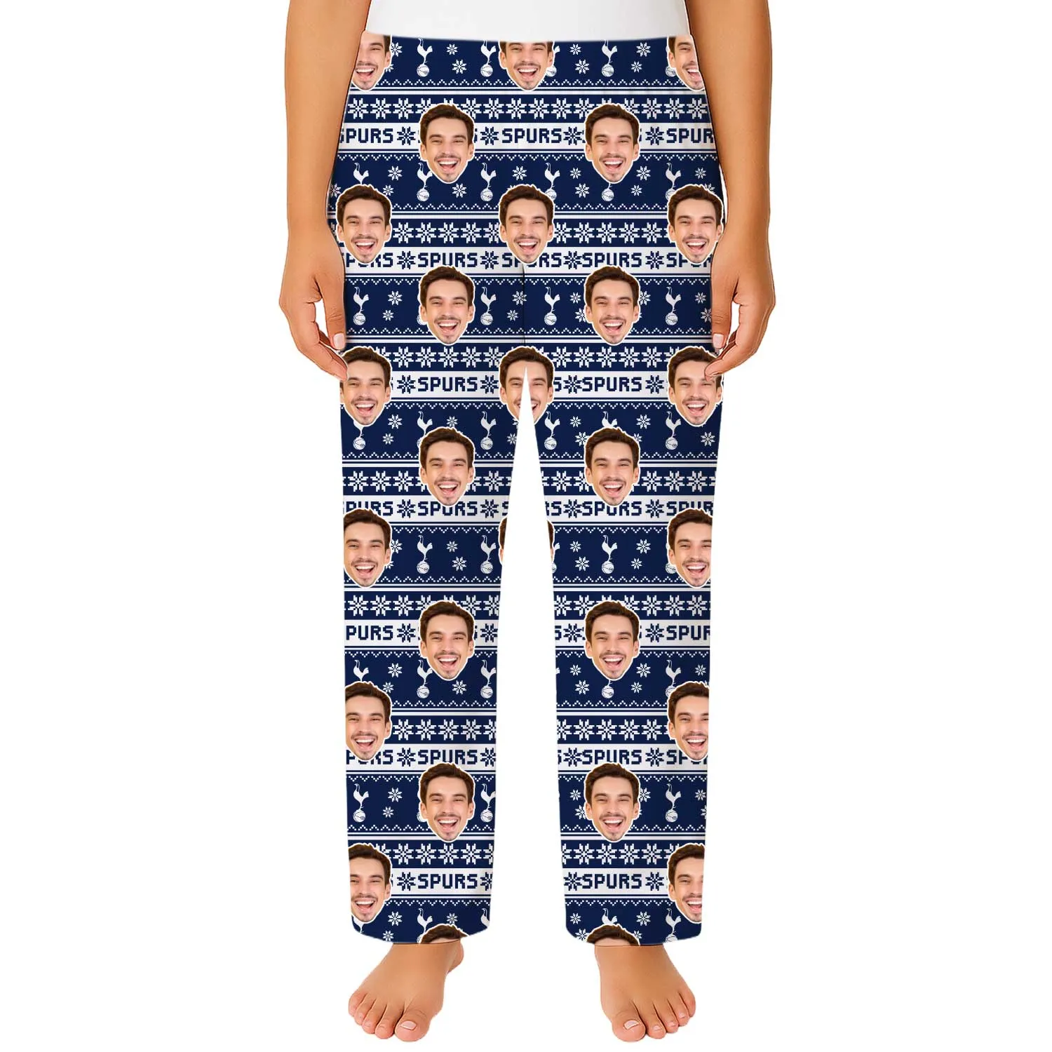 Spurs Christmas Women's Personalised PJ Bottoms sold by Super Socks
