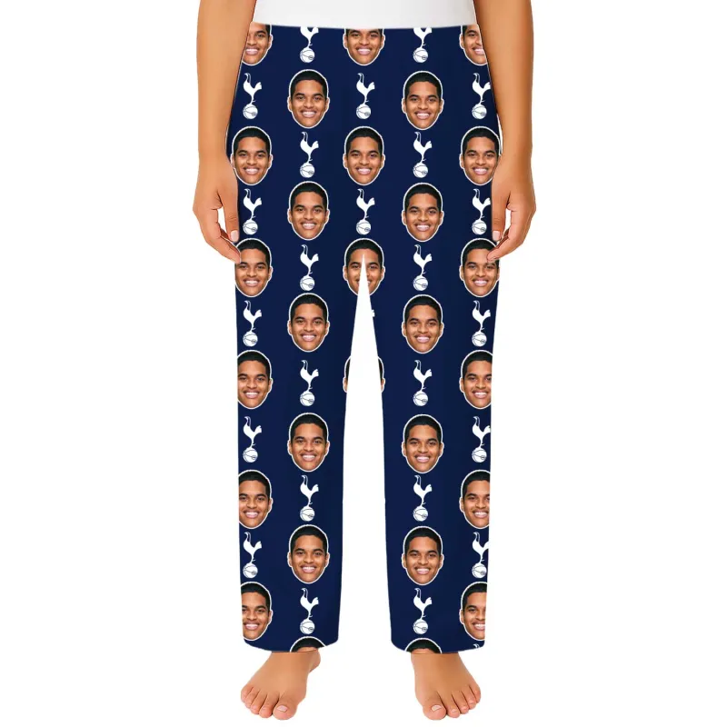 Spurs Navy Women's Personalised PJ Bottoms made by Super Socks