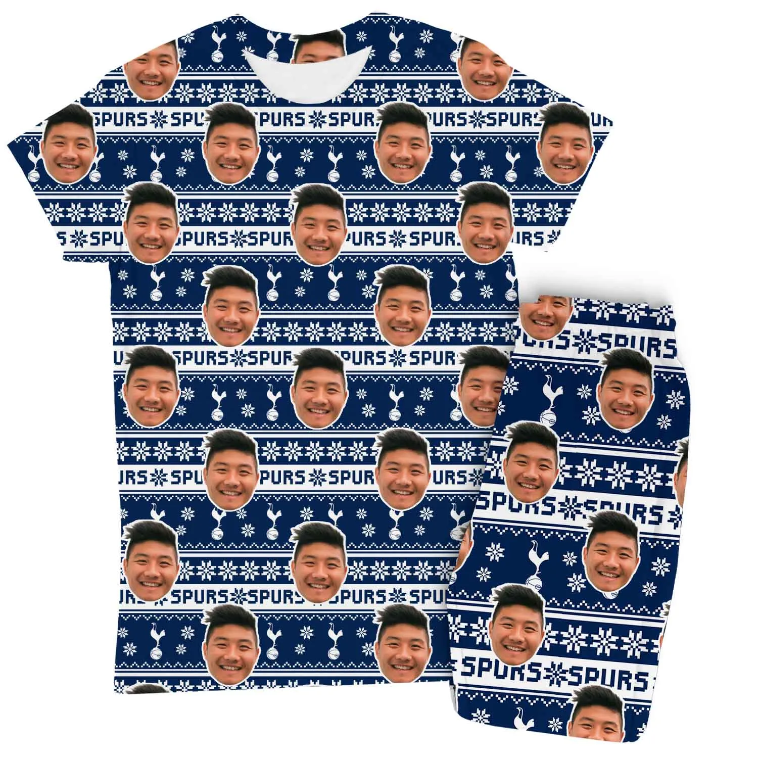 Spurs Christmas Personalised Women's Pyjamas - Trouser Set sold by Super Socks