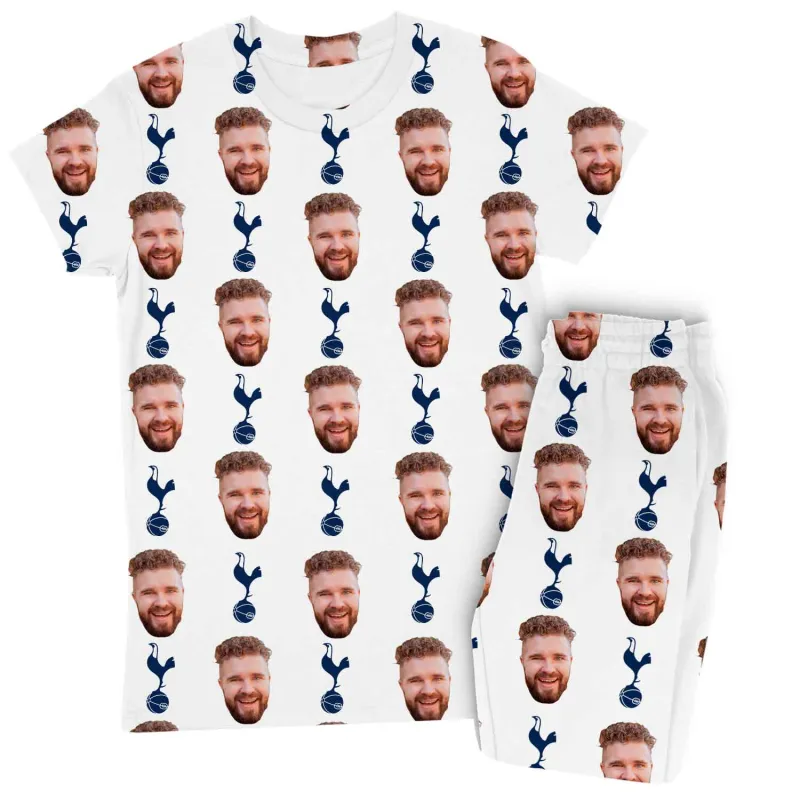 Spurs White Personalised Women's Pyjamas - Trouser Set made by Super Socks