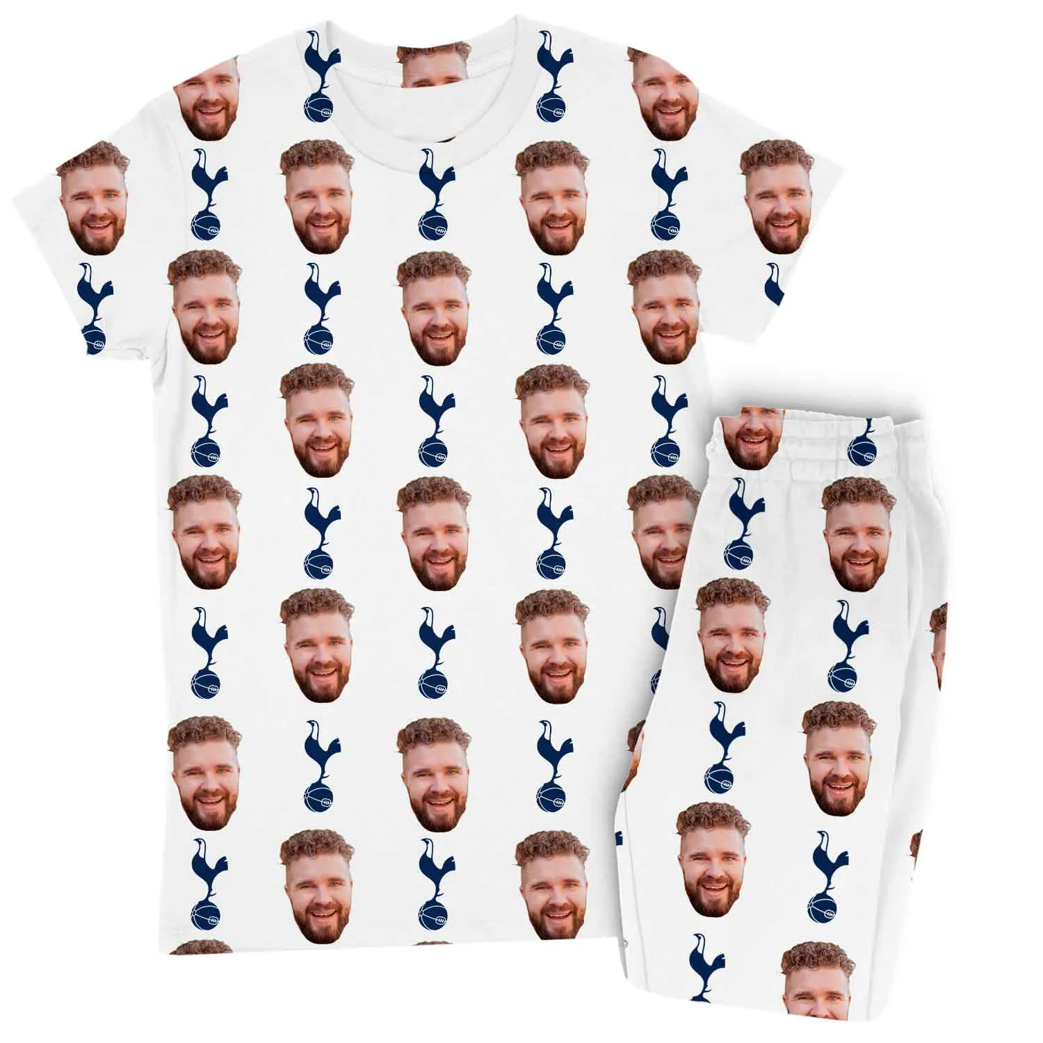 Spurs White Personalised Women's Pyjamas - Trouser Set sold by Super Socks