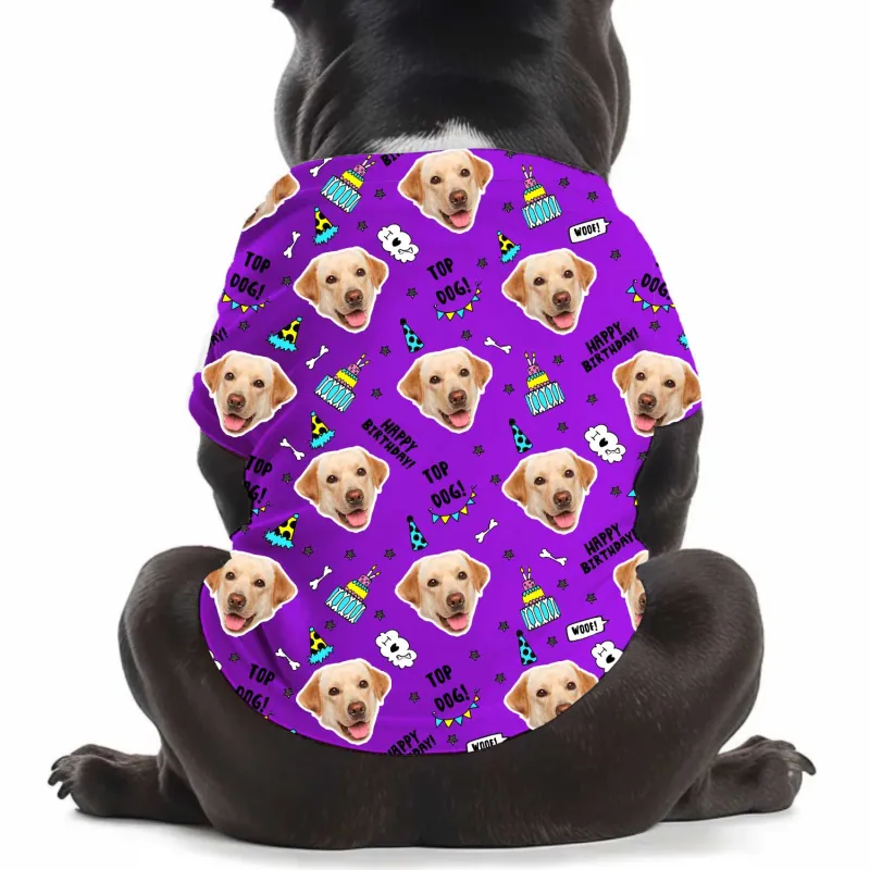 Top Dog Birthday Personalised T Shirt sold by Super Socks
