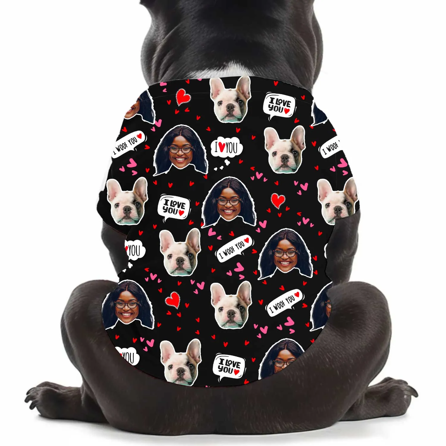 I Wuff You Personalised Dog T Shirt sold by Super Socks product image thumbnail 3