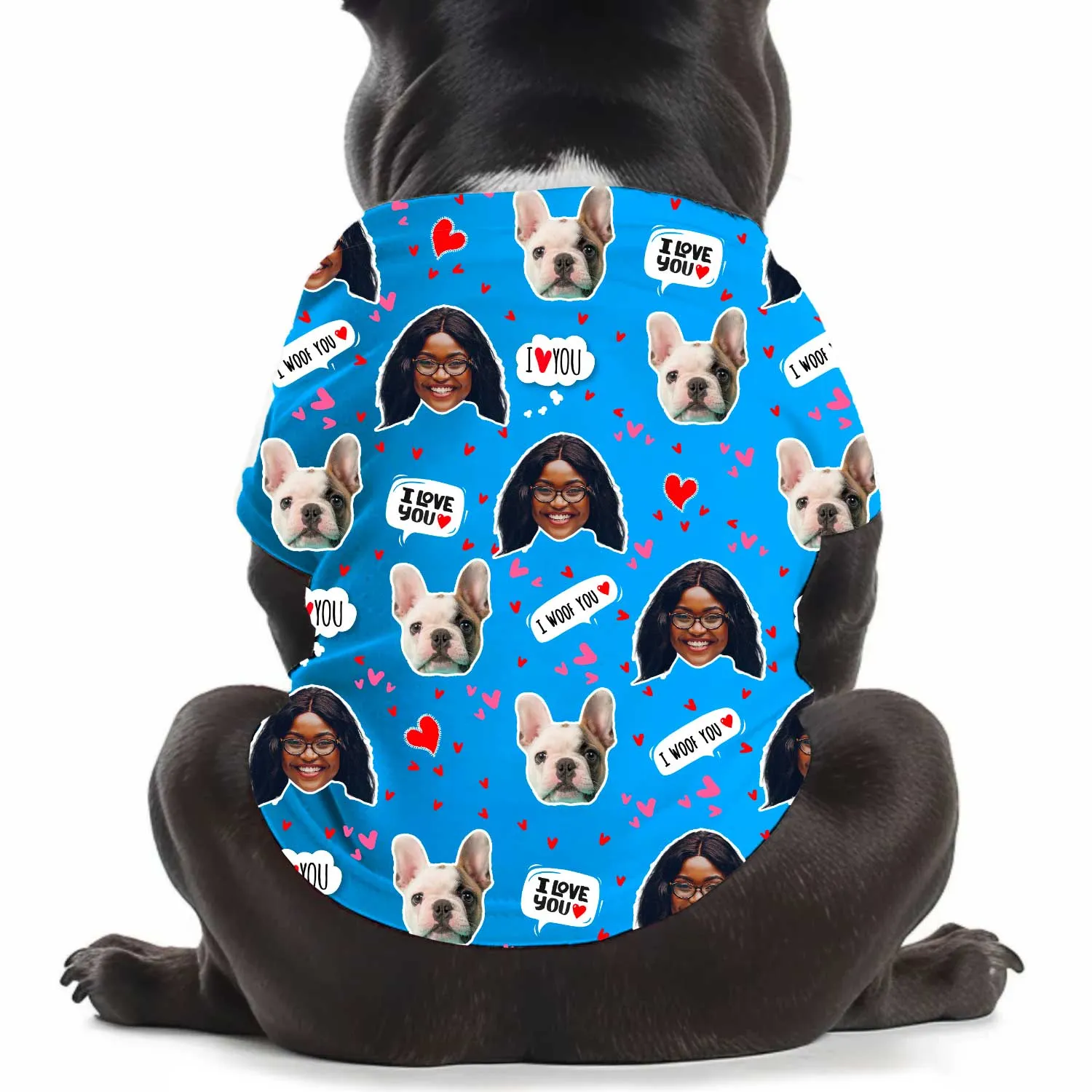 I Wuff You Personalised Dog T Shirt sold by Super Socks product image thumbnail 4