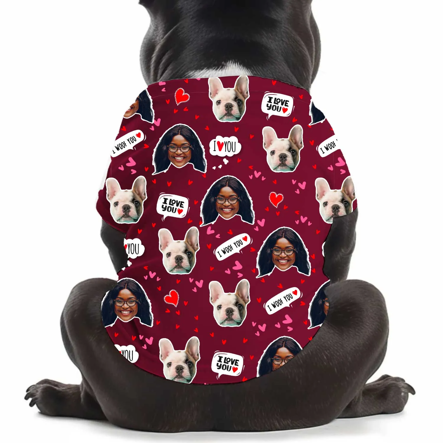 I Wuff You Personalised Dog T Shirt sold by Super Socks product image thumbnail 5