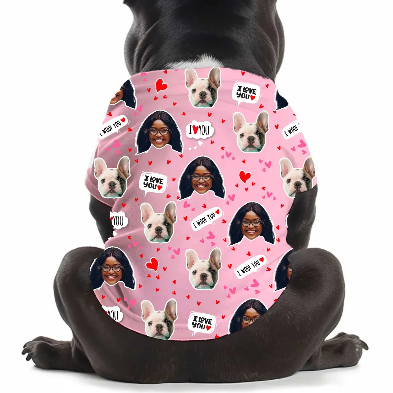 I Wuff You Personalised Dog T Shirt sold by Super Socks product image thumbnail 2