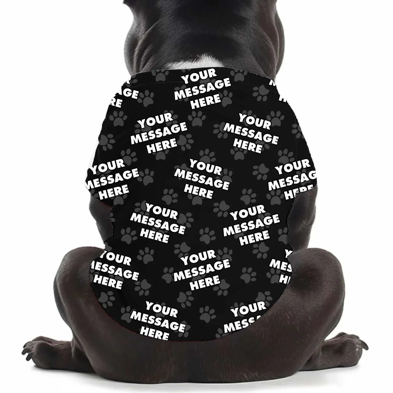 Your Message Personalised Dog T Shirt sold by Super Socks product image thumbnail 3