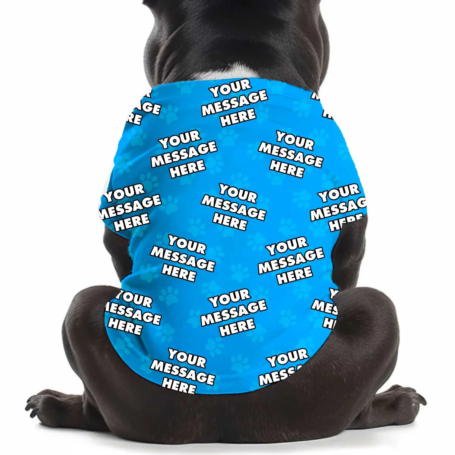 Your Message Personalised Dog T Shirt sold by Super Socks product image thumbnail 4